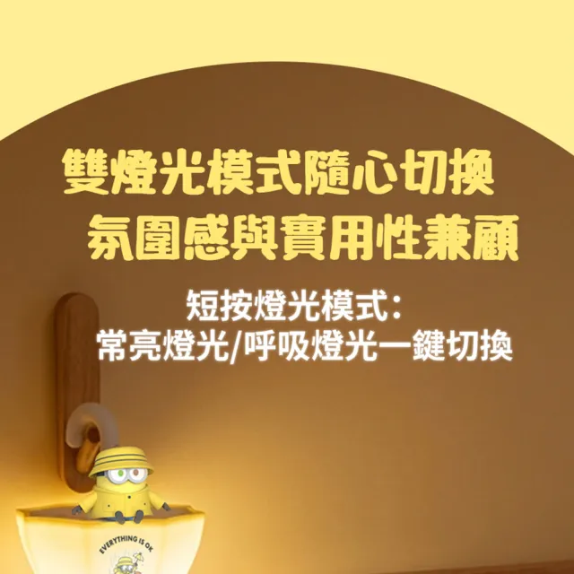 【MINIONS 小小兵】雨傘小夜燈(MINIONS-D01)官方正版授權