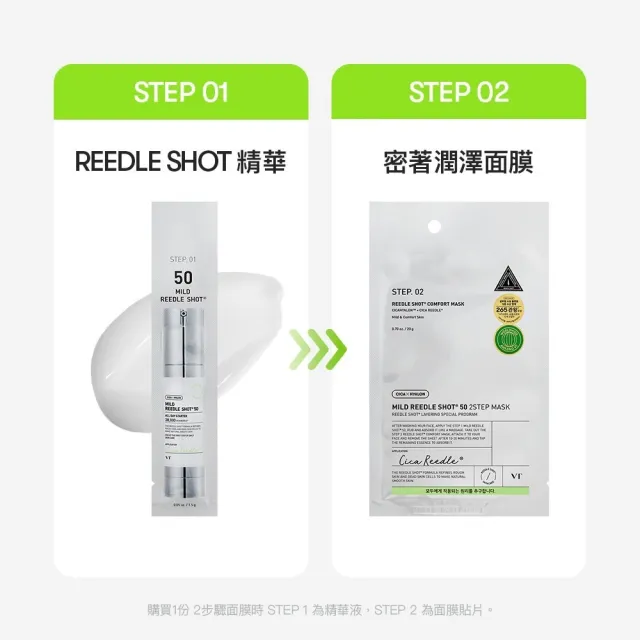【VT】官方直營 老虎微晶 2 STEP 面膜 一對 -300