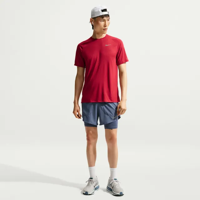 【NIKE 耐吉】短袖上衣 男 訓練 慢跑 AS M NK DFADV STRIDE SS TOP 紅 HV5204-608
