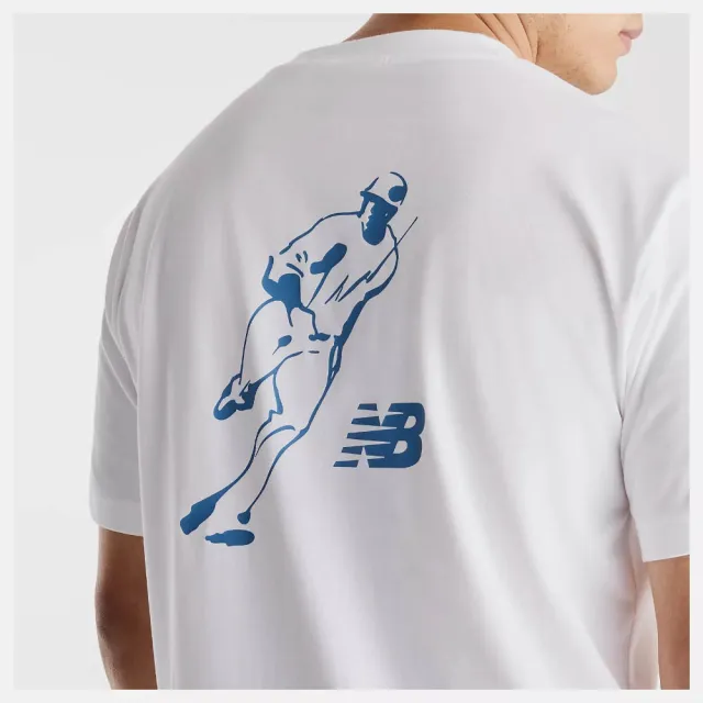 【NEW BALANCE】NB 短袖上衣 男 大谷翔平 美規 白 MT6224FCWT