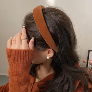 【LEESA】頭飾\海綿髮箍\純色髮箍\寬邊髮箍\高顱頂髮箍\髮飾用品\髮帶\優雅