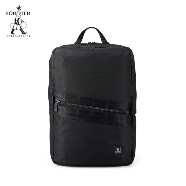 【PORTER INTERNATIONAL】城市行者YOUNGSTER雙層後背包-(黑)
