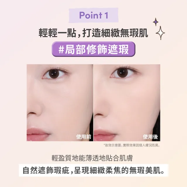 【twoedit】一點無痕遮瑕膏5g 亮白色/自然色/蜜桃色 (台灣總代理)