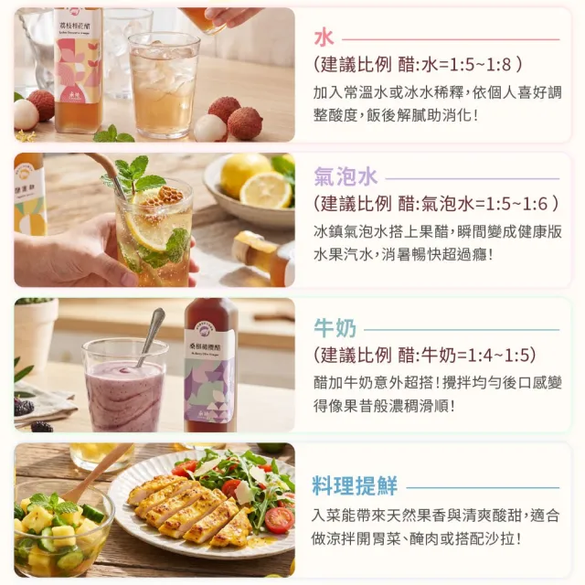 【永禎】經典濃醇水果醋250mlx2瓶 任選(天然無添加/含酵素果醋/雙11推薦)
