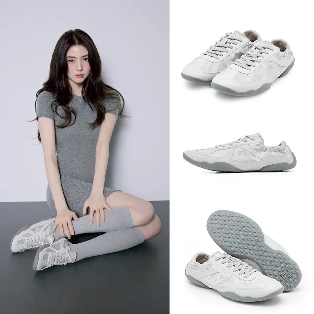 【FILA】#韓韶禧代言款 GLIO 中性休閒鞋 德訓鞋 芭蕾鞋-銀 (4-C605A-031)