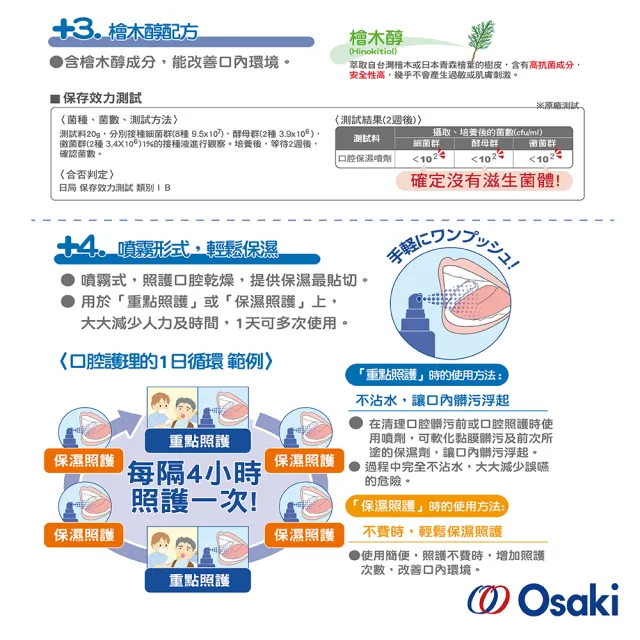 【Osaki 大崎】日製口腔保濕凝膠噴劑50ml-蘇打x2組(滋潤口腔/木醣醇/保濕/隨身瓶)