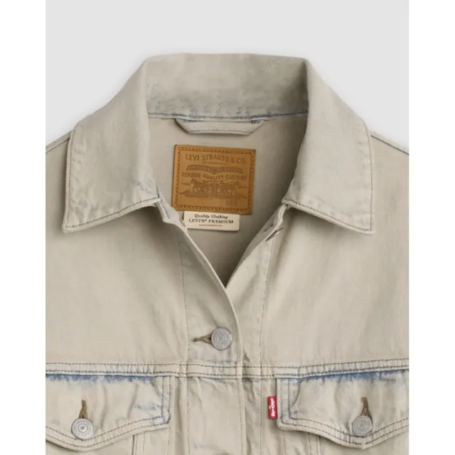 【LEVIS】ROSE 朴彩英同款 短版寬鬆卡車司機牛仔外套 女生上衣 人氣新品 0089L-0017