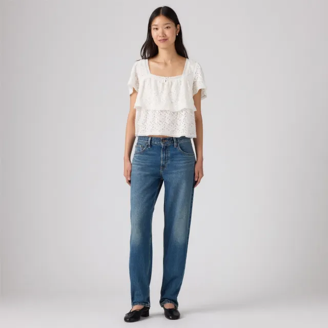 【LEVIS】ROSE 朴彩英同款 Loose Taper寬鬆錐形牛仔褲 / 巴黎扣調節環 女生牛仔褲 人氣新品 0083N-0049
