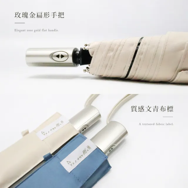 【雨之情】輕扁防曬百搭自動傘-雨傘 折疊傘 扁傘 自動折傘