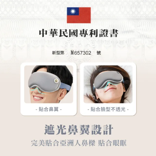 【Beroso 倍麗森】4D Pro磁吸式鼻翼遮光蒸氣熱敷眼罩(專利鼻翼遮光 蒸氣眼罩 睡眠眼罩 遮光眼罩)