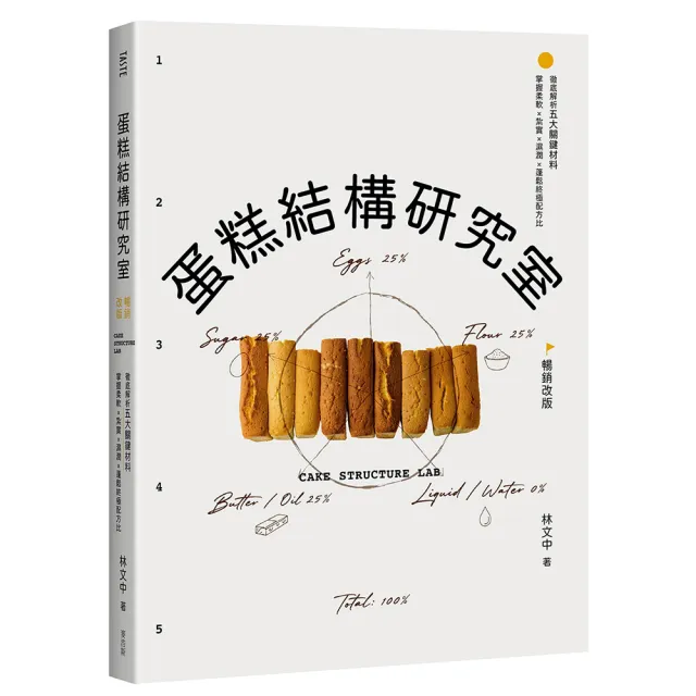 蛋糕結構研究室（暢銷改版）：徹底解析五大關鍵材料 掌握柔軟×紮實×濕潤×蓬鬆終極配方比