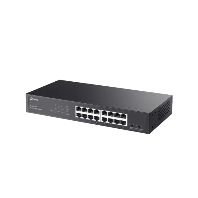 【TP-Link】TL-SG1016D 16埠Gigabit桌上/機架型乙太網路交換器(鋼殼)