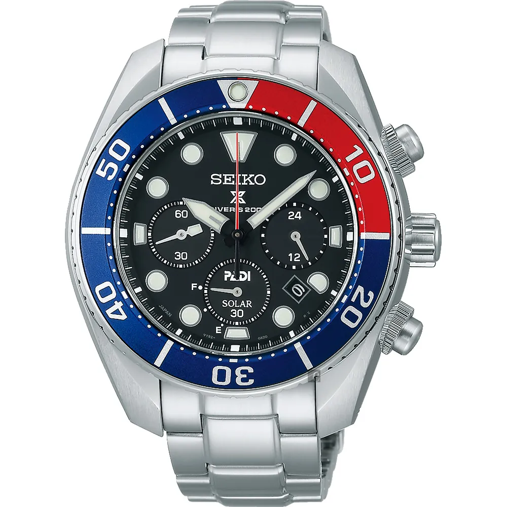 【SEIKO 精工】Prospex SCUBA PADI 太陽能潛水錶-44.5mm 送禮 禮物 推薦(SSC795J1/V192-0AD0R)