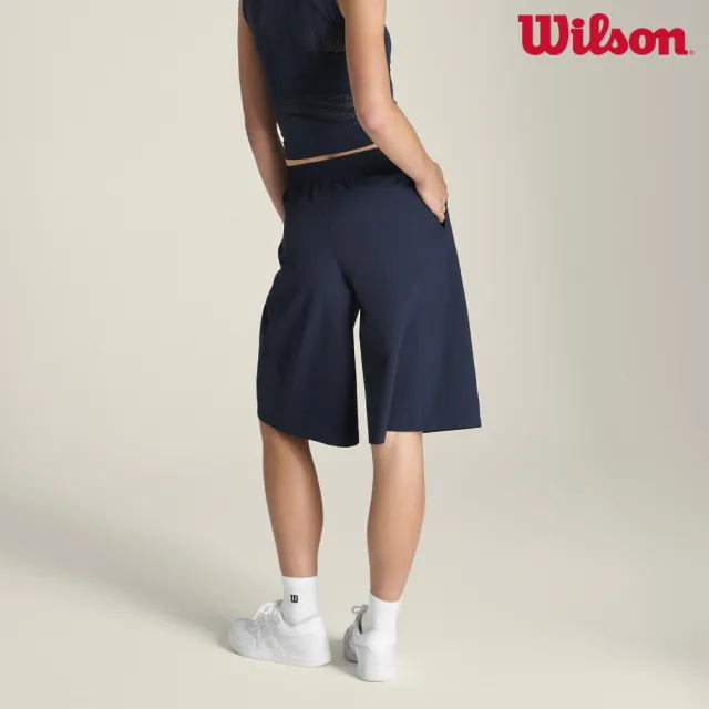 【WILSON】Sporting Manor Short Classic Navy 女款 服飾 短褲 百慕達短褲 寬褲 海軍藍 WE00346U001001