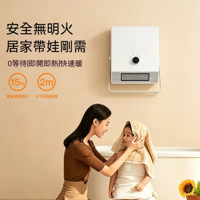 【tounichi 東日】冷暖兩用壁掛暖風機 浴室取暖烘乾機 多功能PTC速熱暖爐