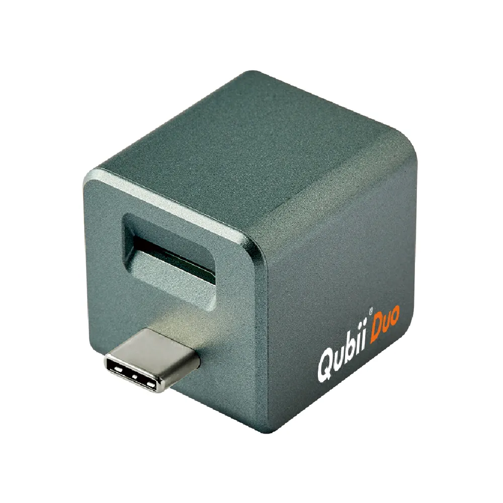 【Maktar】Qubii Duo USB-C 備份豆腐 夜幕綠(ios apple/Android 雙系統 手機備份)