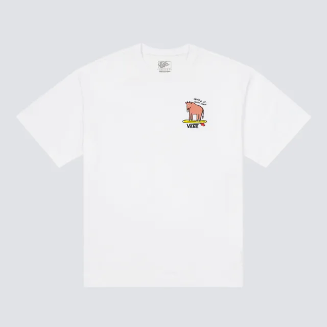 【VANS】Taiwan Culture 台灣限定 牛肉麵X衝浪 白色短袖T恤