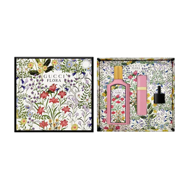 【GUCCI 古馳】幻夢梔子花女性淡香精禮盒 100ml+10ml(國際航空版)