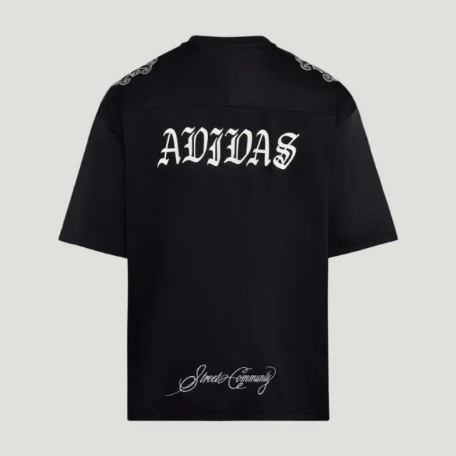 【adidas 愛迪達】Og Jersey 男 T恤 運動上衣 休閒短袖 復古足球衣 黑(LD3865)