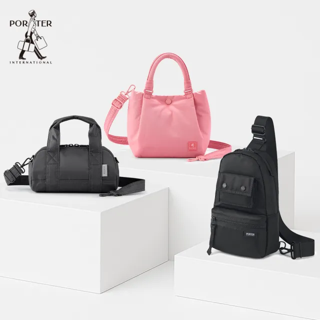 【PORTER INTERNATIONAL】新品手提包 輕量斜背包 單肩包 真皮短夾(多款任選)