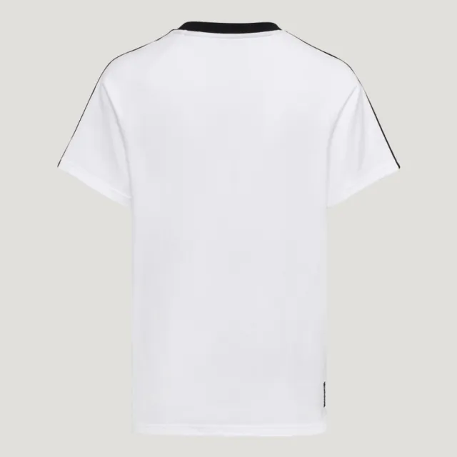 【adidas 愛迪達】Dce Bf Ss Tee 女 T恤 運動上衣 休閒短袖 純棉 蕾絲 白(LD8217)