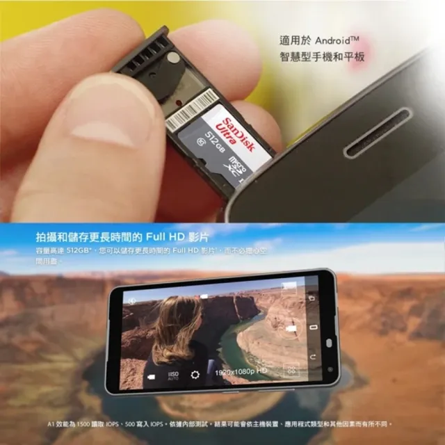 【SanDisk 晟碟】全新版 512GB Ultra MicroSD C10 UHS-I 記憶卡(最高讀取 100MB/s 原廠7年保固)