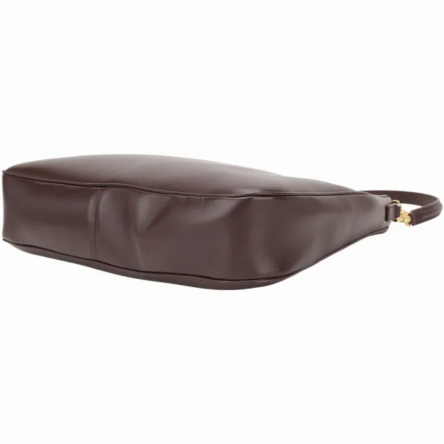 【CELINE】賽琳 Camille 16 Soft 中型 旋扣柔軟小牛皮肩背流浪包(酒紅 hobo 手提 大容量包)