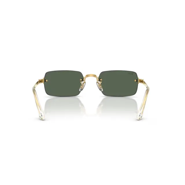 【RayBan 雷朋】方框太陽眼鏡/芒金|深綠色#RB3928 00171-54mm 5807