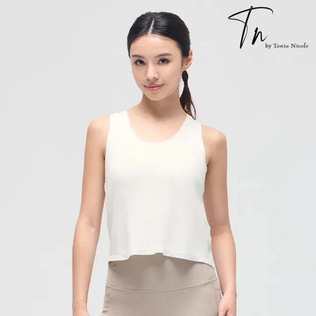 【TN】輕透美背罩衫-米杏