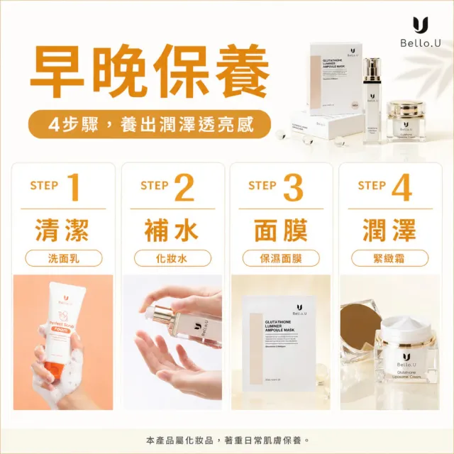 【Bello.U】穀光甘肽美白3件組+周邊小物