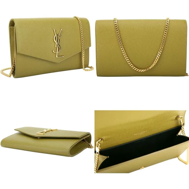 【YSL】Saint Laurent 大型 Monogram牛皮鍊帶斜背包-多款可選(肩背包 手拿包 鍊包)