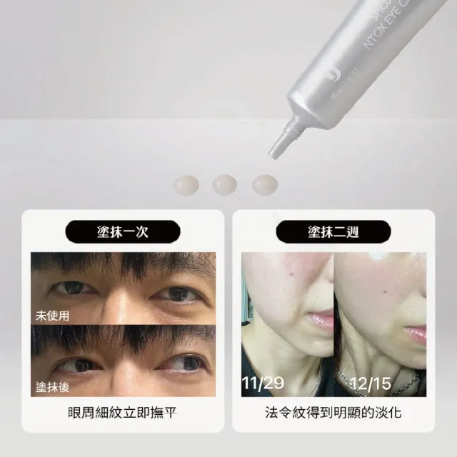 【Bello.U】微晶六胜肽眼霜 兩入組(緊緻、亮白、保濕)