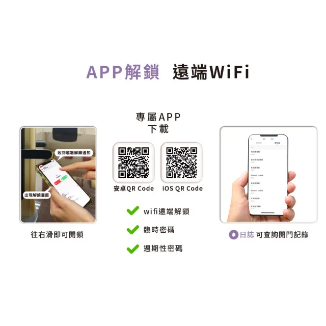 【HITACHI 日立】誠系列 全自動推拉式智慧電子鎖/門鎖 (含基本安裝/指紋/卡片/密碼/鑰匙/wifi)HIT-FP30-T