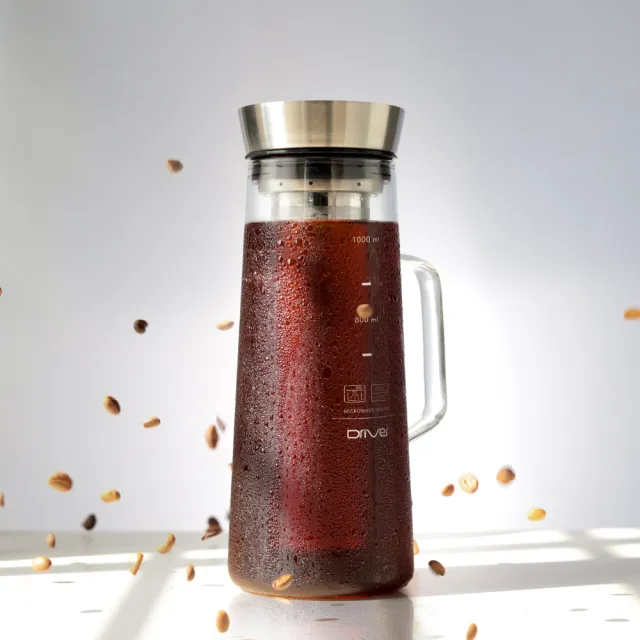 【Driver】冷熱兩用茶/冷萃咖啡壺-1000ml(冰滴咖啡 冰釀咖啡 冷水壺 泡茶壺 玻璃壺 咖啡器具 手沖咖啡)