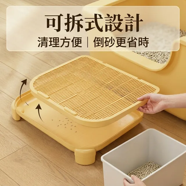 【FONMOST】雙層貓砂墊9CM 防帶出控砂墊 落砂墊 貓砂盆踏墊 貓咪貓砂落砂墊 控砂台 貓咪腳踏墊 寵物用品