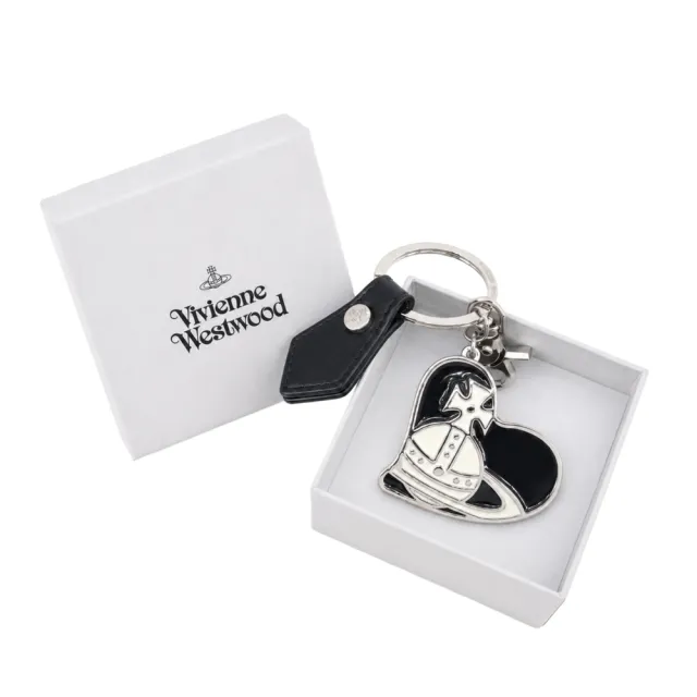 【Vivienne Westwood】Heart Key holde土星珐琅鑰匙圈
