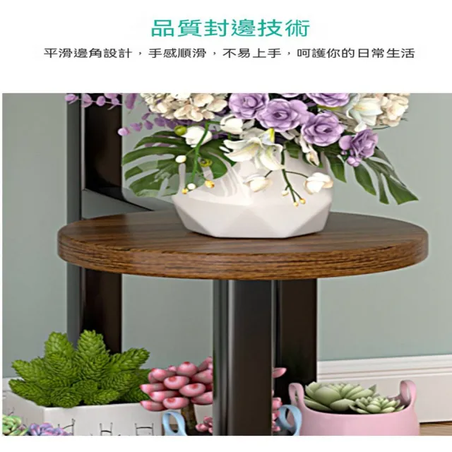 【AnDa 安達】客廳鐵藝花架子陽台落地式花架多肉綠蘿花盆架室內多層落地置物架6層