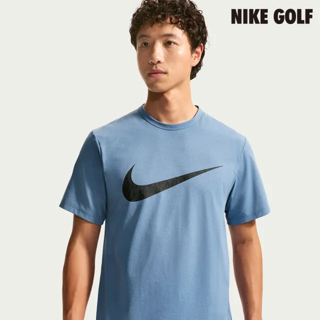 【NIKE GOLF】Nike Hyverse 男款 Dri-FIT UV 防護訓練 T 恤 藍色(IV4813-459)