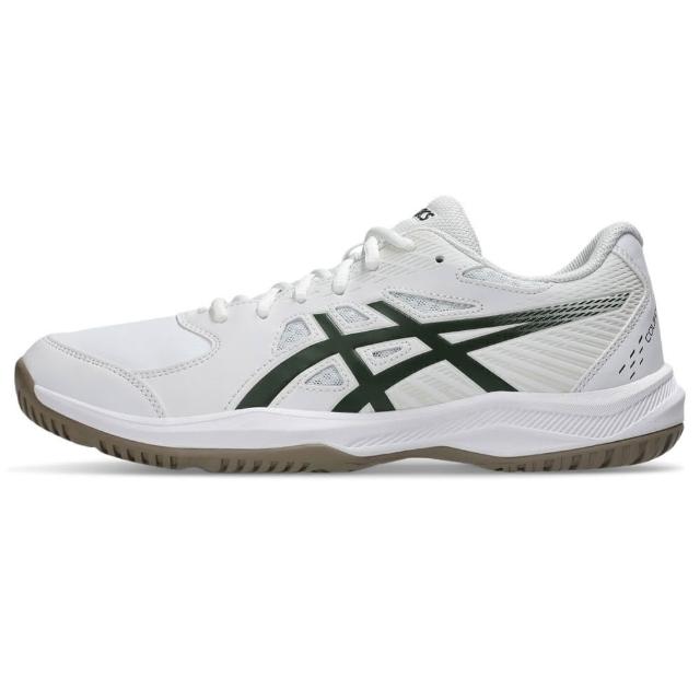 【asics 亞瑟士】Court Slide 4 男 網球鞋 抗扭 瞬移 硬土 白 綠(1041A483-103)