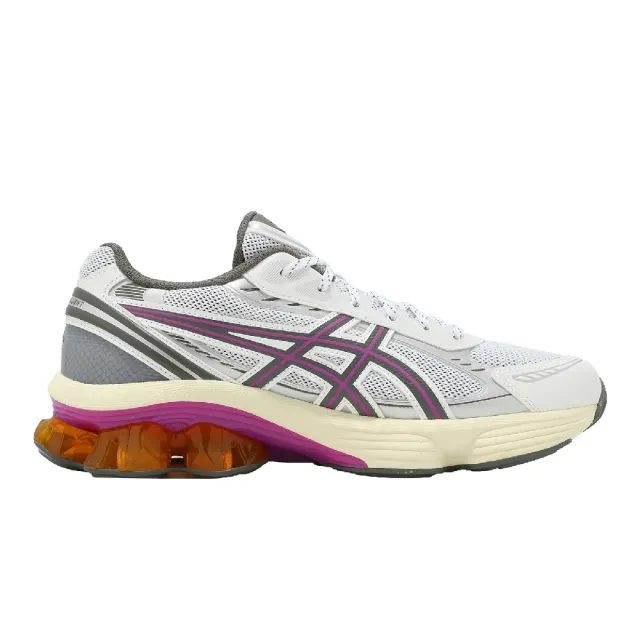 【asics 亞瑟士】休閒鞋 GEL-Kinetic Fluent 男鞋 白 復古跑鞋 亞瑟膠 1203A591100