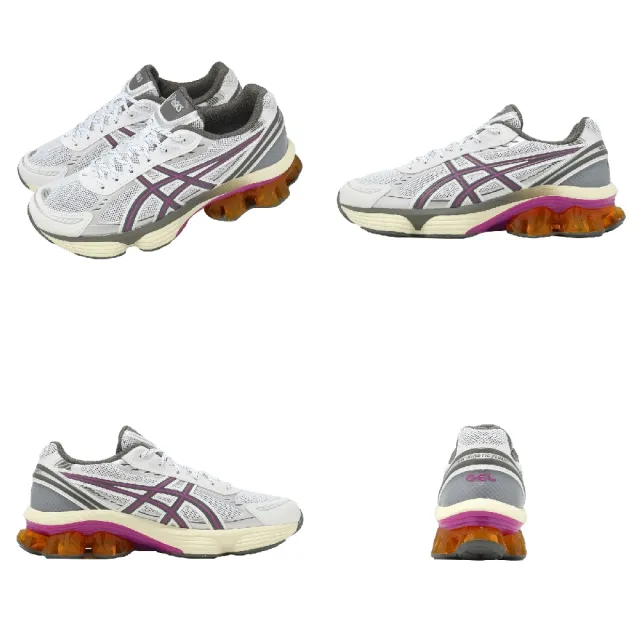 【asics 亞瑟士】休閒鞋 GEL-Kinetic Fluent 男鞋 白 復古跑鞋 亞瑟膠 1203A591100