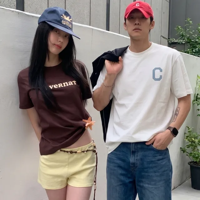 【COVERNAT】男女款- Logo短袖T恤 (UNI短袖上衣 黑/萊姆綠/燕麥/白色)