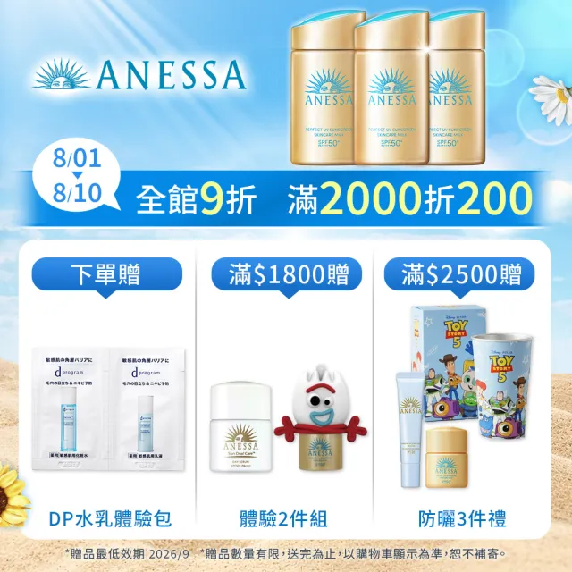 【ANESSA 安耐曬】金鑽高效防曬露5X超值2入組