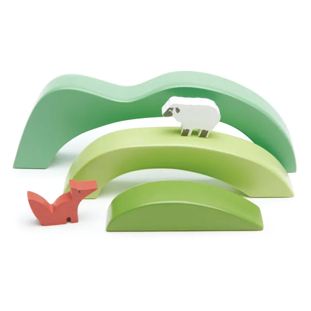 【Tender Leaf Toys】綿延山丘組(火車軌道系列配件)