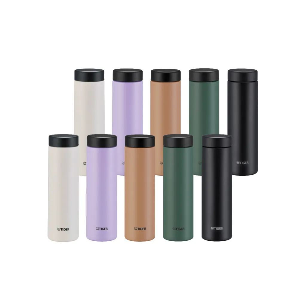 【TIGER 虎牌】買1送1 夢重力旋蓋雙層不鏽鋼保溫瓶 500ml(MMZ-W050輕量保溫杯)
