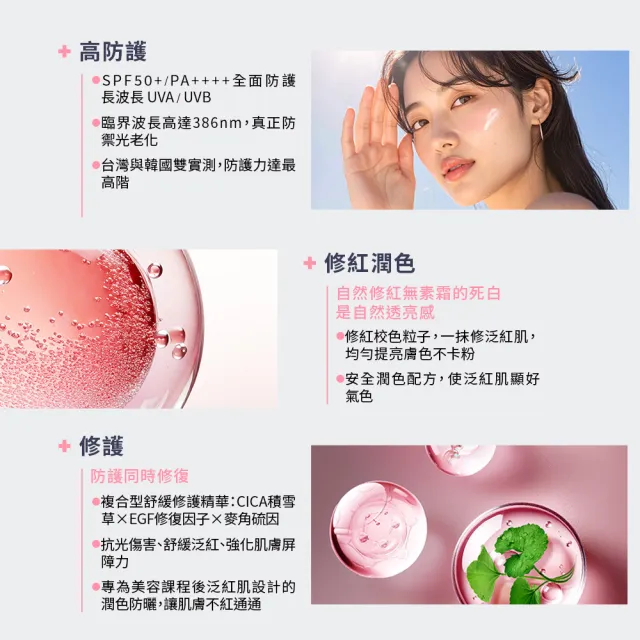 【Dr. May 美博士】專業潤色清爽防曬乳 SPF50+PA++++40ml 二入組 買一送一