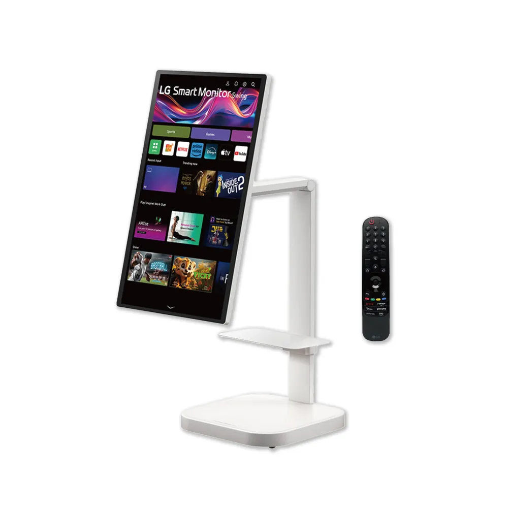 【LG 樂金】家電快配★32型SmartMonitor斜槓機 超值置物架組(32U889SA-W+STA33P)