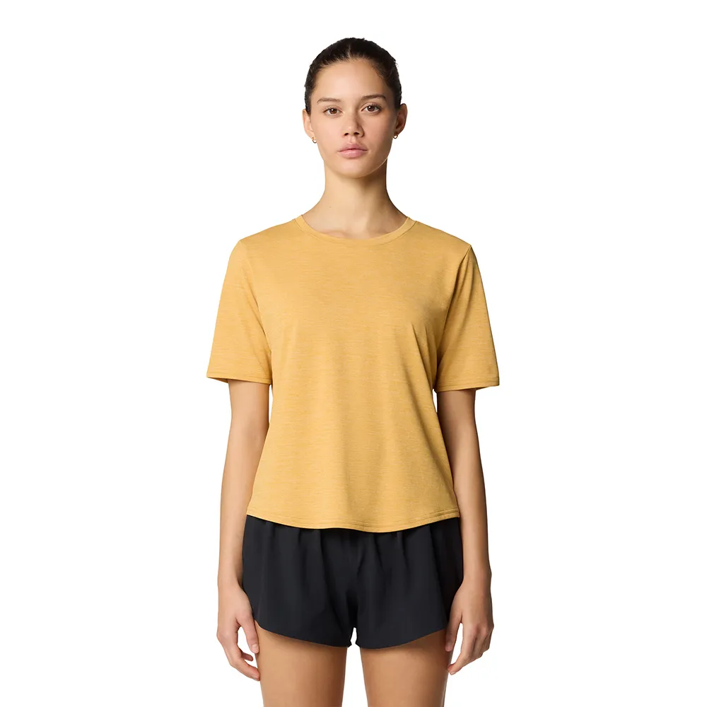 【Mountain Hardwear】Sunblocker Short Sleeve W 防曬短版短袖排汗衣 女款 日落金 #2067781