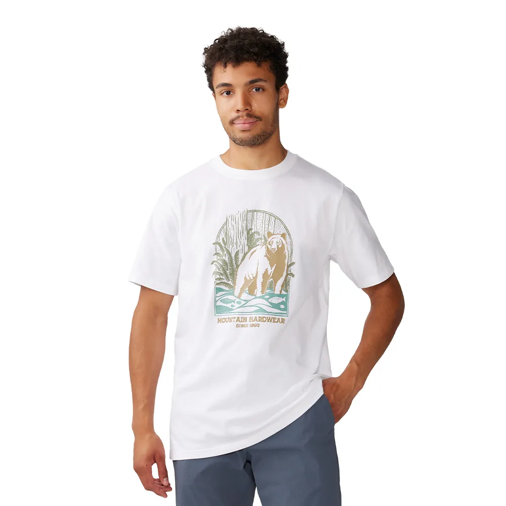 【Mountain Hardwear】Grizzly Bear™ Short Sleeve Men 加州灰熊短袖棉T恤 白色 男款 #2068131