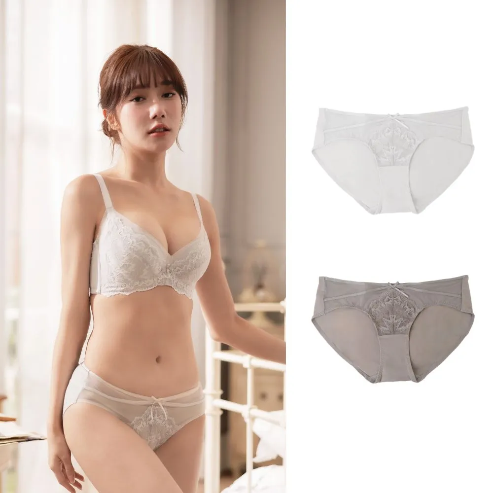 【myBRA】QQ美波-輕柔款 | 蕾絲三角包臀褲（共兩色）